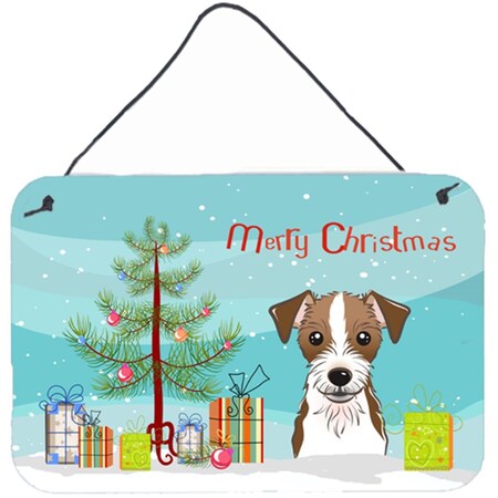 Carolines Treasures Christmas Tree and Jack Russell Terrier Wall or Door Hanging Prints BB1574DS812